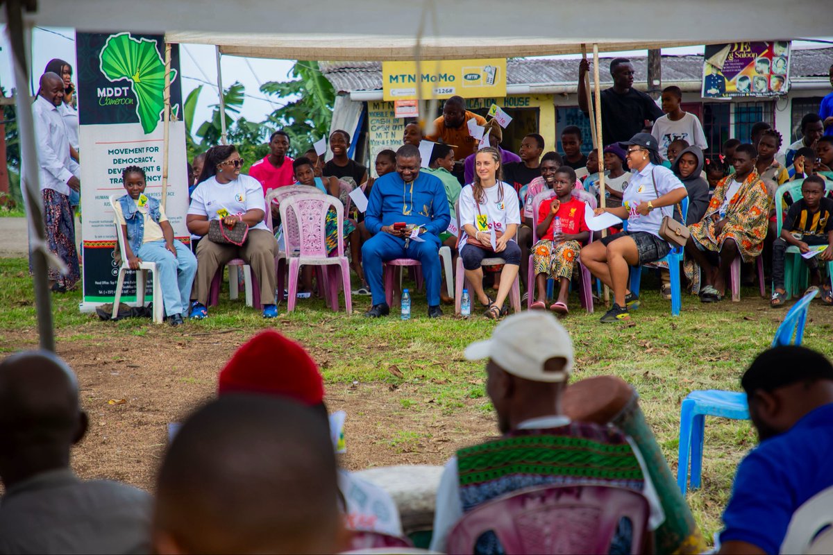 mddtcameroon's tweet photo. @mddtcameroon x @NEDemocracy mobilized youth against electoral violence through tradition. We're building civic hubs in conflict-exposed communities to keep this alive.
🗳️ 20+? Register at @elecamofficiel by 31 Aug 2026. 🪪 Collect your card. Reject violence.
#MaVoteNaPawa https://t.co/sID0k45dvI