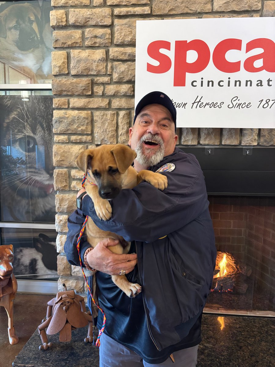 SPCACincinnati's tweet photo. Today, on #MemorialDay, we pause to honor the brave U.S. military personnel who made the ultimate sacrifice while serving our country. 

Our humane society honors and sustains deep respect for servicemen and women both in life and in remembrance.

At SPCA Cincinnati, we proudly support veterans and active military members every day through our Veterans Pet Adoption Program and Veterans Dog Walking Team. 

We are deeply grateful to these amazing veterans who this year helped to rescue pets at our shelter, continuing to demonstrate selflessness. Thank you for being such an invaluable part of our community!