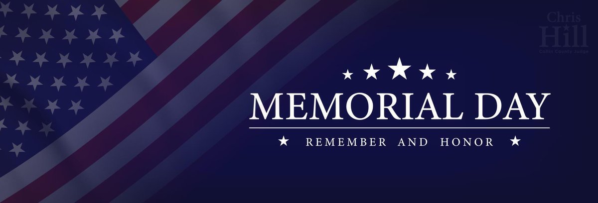 JudgeChrisHill's tweet photo. Throughout our nation's history, over 1.3 million Americans have died while serving in the U.S. military. The last Monday in May is set aside to honor the sacrifice and the service of these men and women who gave the "last full measure of devotion." Let us show our gratitude for their selflessness this Memorial Day.