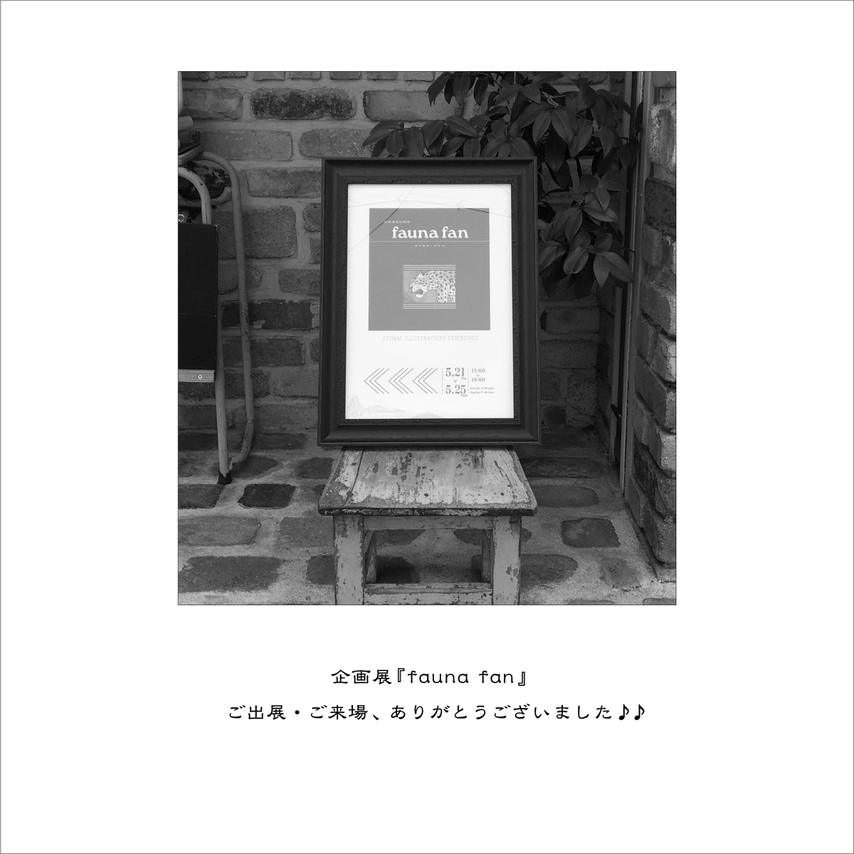 8251kikaku's tweet photo. 企画展『fauna fan』

会期5日間、無事終了いたしました。

ご出展くださいました作家様、
ご来場くださいましたお客様、

ありがとうございました😌

『fauna fan』は素敵な作家様に恵まれ、
作品のクオリティや魅力、知名度、告知・宣伝のご協力等により、

大変多くの方にご来場いただき、楽しんでいただけた展示になった様に思います。

企画展DMの設置を快くお受けくださったお店様、
お力添えいただき、ありがとうございました。

引き続き、
ご参加に意義を感じていただける、足を運んで良かったと思っていただける企画展作りに努めてまいりますので、

今後とも、よろしくお願いいたします。

*
*
*

次回は、9月の
企画展『foods moods』です。

後日、企画の詳細をリリースいたします。

よろしくお願いいたします。

#8251kikaku #恵文社 #faunafan #動物 #animal #企画展 #exhibition #イラストレーション #illustration #京都ギャラリー