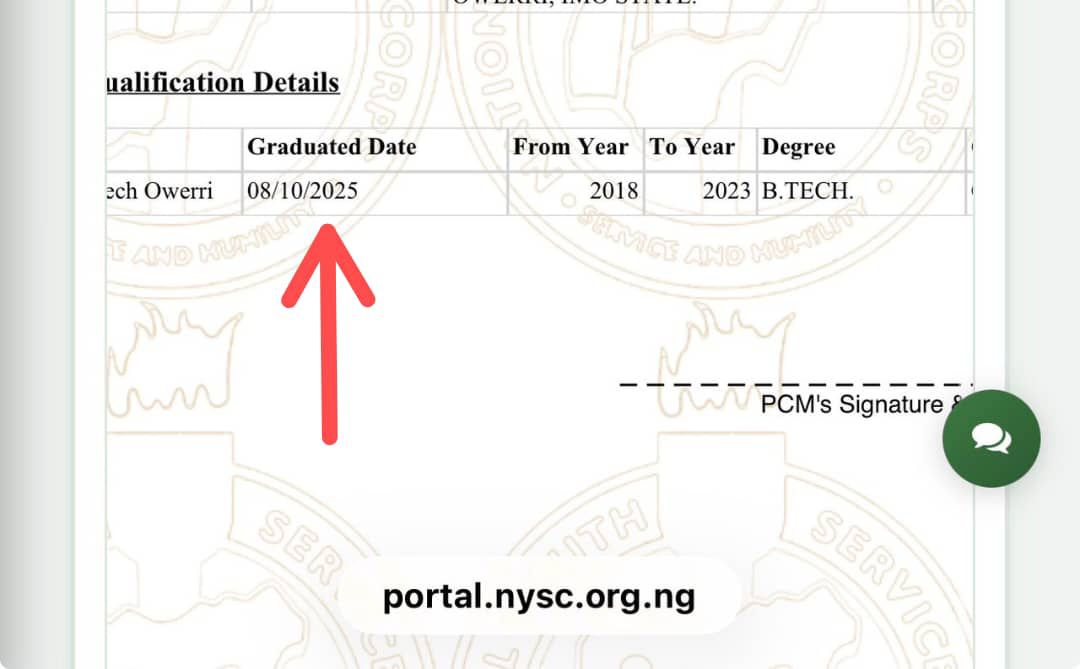 NYSC UPDATE tweet media