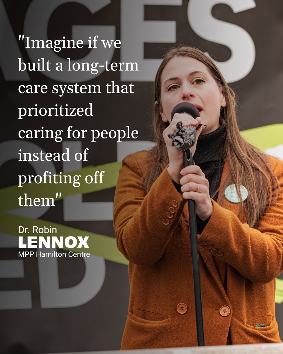 RobinLennox's tweet photo. The privatization of long-term care was a mistake made by previous Liberal and Conservative governments in Ontario. It’s not too late to correct it.

We must end for-profit long-term care!

#onpoli https://t.co/7MSJS2MJxu