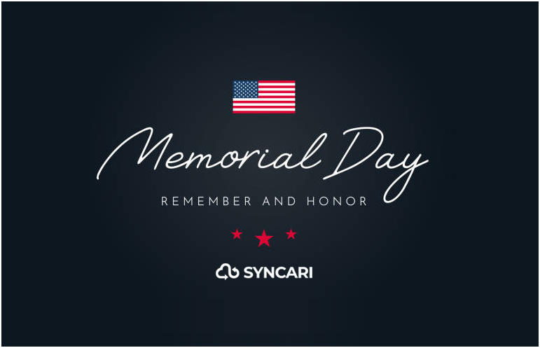 syncari's tweet photo. This Memorial Day, we honor those who made the ultimate sacrifice in service to our country. 🇺🇸

— The team at Syncari https://t.co/W8qtGqGs5i
