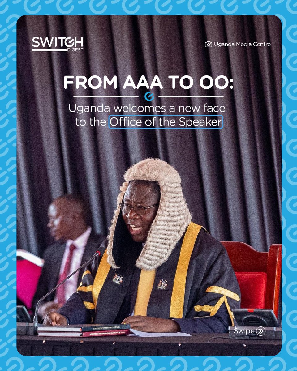 Switch_AFR's tweet photo. 1/2
Hon. Jacob Oboth Oboth has been elected Speaker of the 12th Parliament, succeeding Anita Annet Among after a heated race that reflected shifting political tides within the August House. https://t.co/Y0mHe24RqF