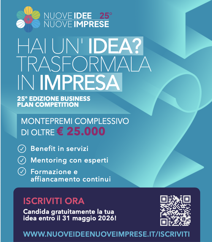 Romagnatech's tweet photo. 💡 Torna la 25ª edizione di Nuove Idee Nuove Imprese, concorso a cui collabora anche Romagna Tech.
Scopri di più e candidati 𝗲𝗻𝘁𝗿𝗼 𝗶𝗹 𝟯𝟭 𝗺𝗮𝗴𝗴𝗶𝗼:
 https://t.co/BuRKOOBUmX https://t.co/M7D4oy72VH