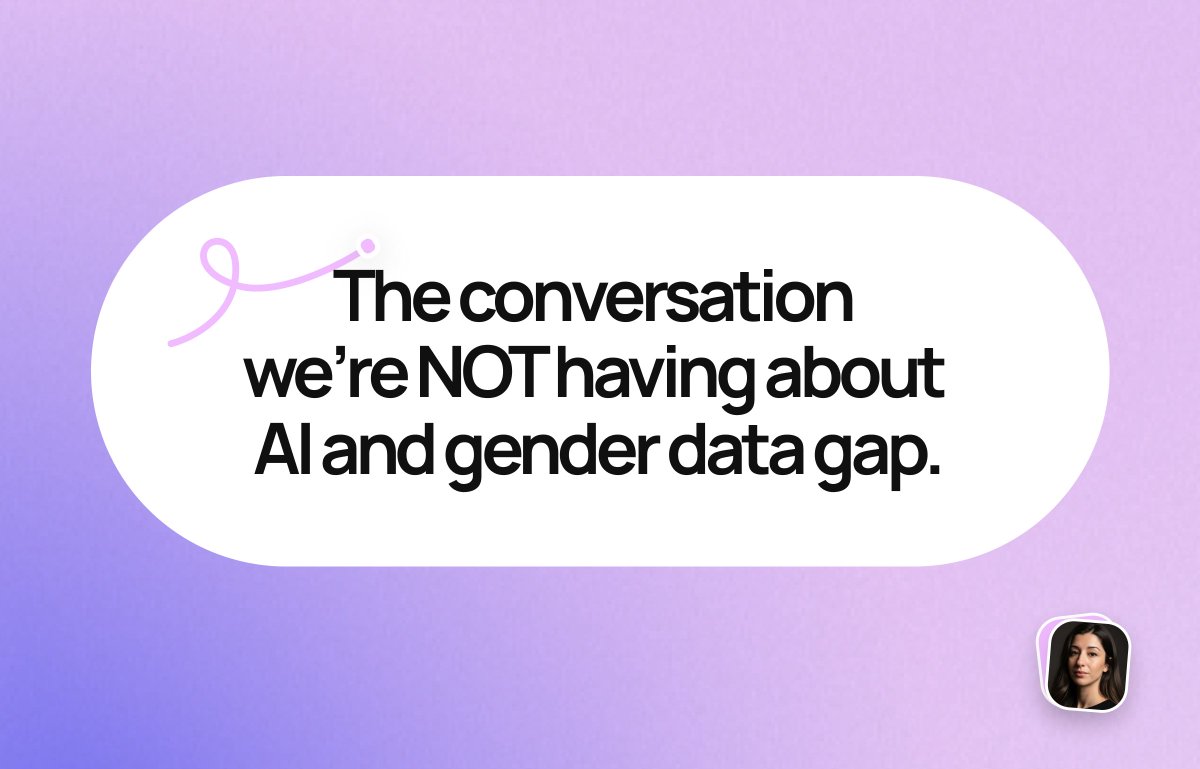 itsrobiyo's tweet photo. The conversation we're not having about AI and gender data gap. https://t.co/hU6RyhpACa https://t.co/GVAJbcPXuQ