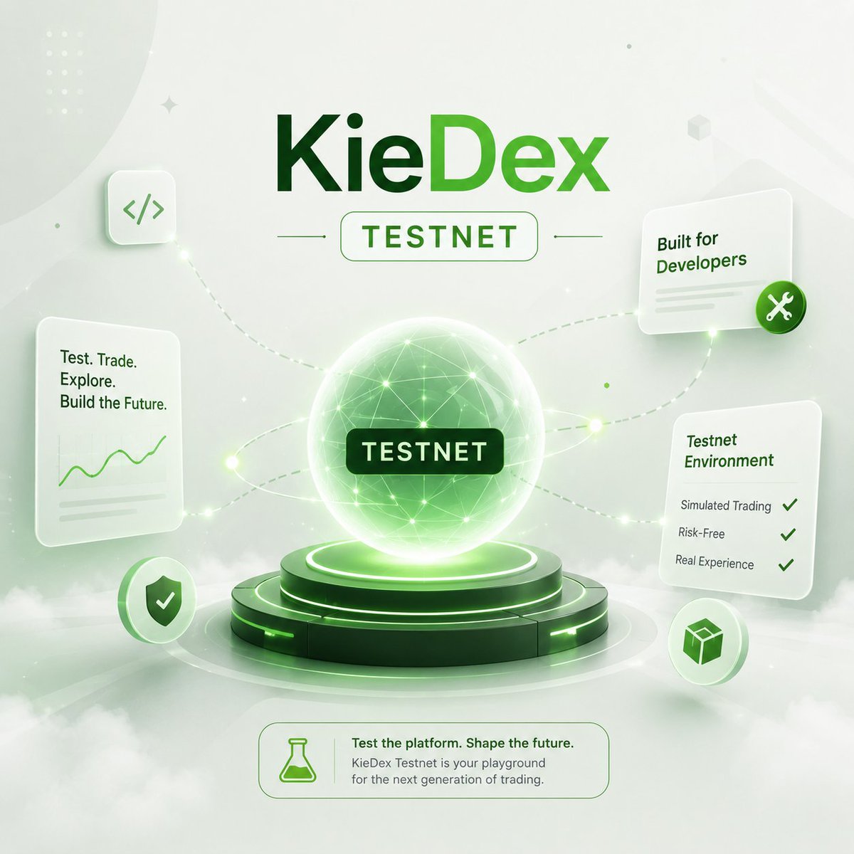 prdft_'s tweet photo. The @kiedexapp Testnet is officially live! 🌐  
 
This is your chance to get in early, help shape the platform, and position yourself for future mainnet rewards.  

Stop being just a number and become a true contributor.📈
#KieDex #Web3 #CryptoTrading #Testnet #Airdrop https://t.co/6cITGMn1FE