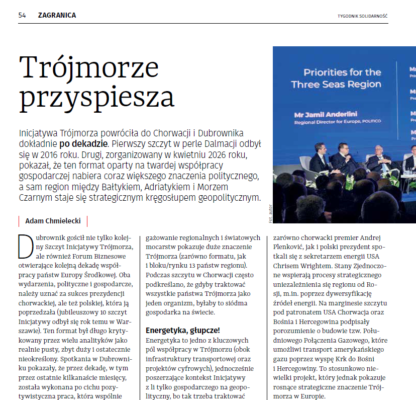 Adam60973457467's tweet photo. W najnowszym @Tysolpl dużo o wielkiej manifestacji @Solidarnosc_, a ja piszę o Inicjatywie Trójmorza #3SI. Trójmorze niepostrzeżenie dla wielu stało się jedną z najważniejszych inicjatyw regionalnych, a sam region strategicznym w kontekście bezpieczeństwa oraz atrakcyjnym gospodarczo.