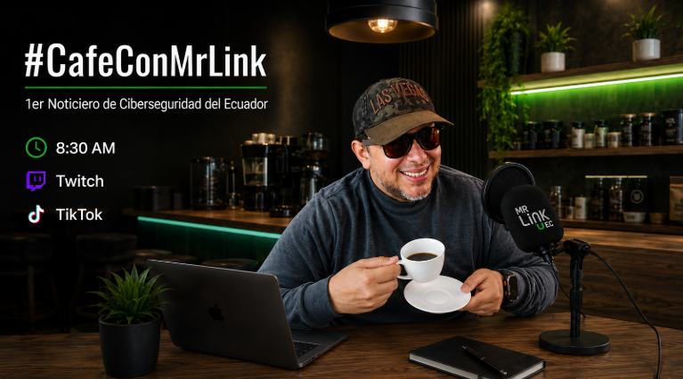 MrLinkEc's tweet photo. 🔴Ya en Directo
#CafeconMrLinkec El 1er Noticiero de Ciberseguridad del #Ecuador
venga aprender bonito conmigo...
https://t.co/NDDtQbWwqA
https://t.co/qR5DY1iqDj
#NoSeDejenHackear 😎😎 https://t.co/ILovsWuN8P