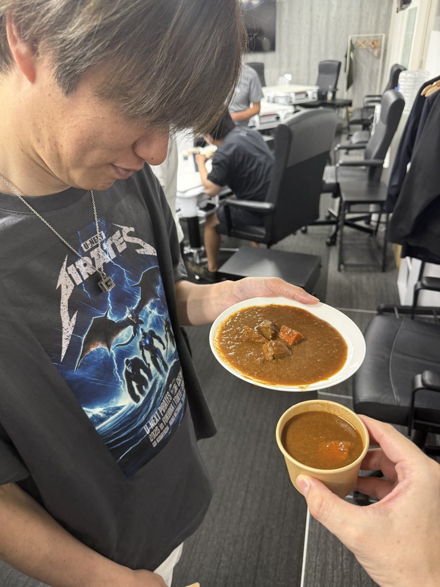 優さんがシチューの入れ物間違えて悲しそうだった。。笑