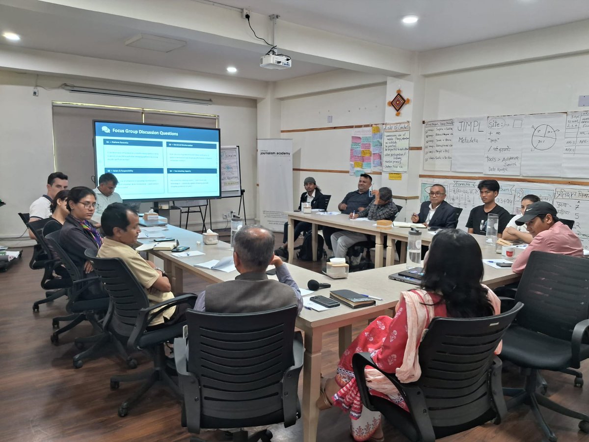 CMRNepal's tweet photo. To strengthen our research output on electoral misinformation in #Nepal and validate our interpretation, we presented our preliminary findings to journalists, researchers and fact-checkers today at our office. #CombatingMisinformation #ElectionMisinformation https://t.co/0Py4LfmeK8