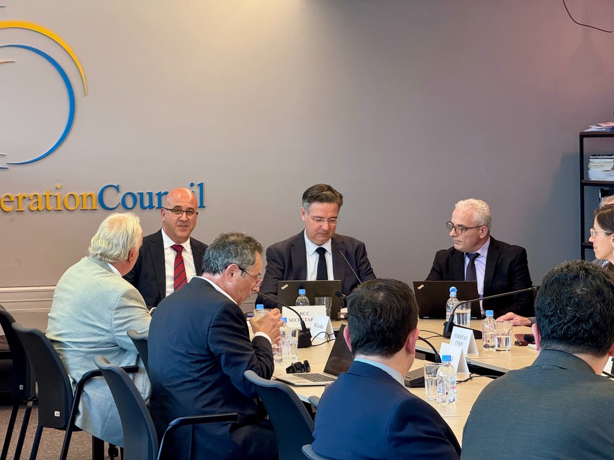 rccint's tweet photo. RCC welcomed Ambassadors and Embassy representatives to a briefing meeting on #SEE2030 Strategy Mid-Term Update hosted by RCC Deputy Secretary General @UmutErgezer, Head of Political department @JankovicPavle and Coordinator of the SEE 2030 Strategy @ShenoIseni in #Sarajevo today ⏭️ “The SEE2030 Strategy update is not about changing our ambition, but about making it more actionable. By sharpening the focus on resilience, inclusive growth and regional cooperation, and by placing public–private partnerships and competitiveness at the centre of implementation, we are strengthening a region-led framework that can deliver practical, feasible and tangible results for South East Europe,” said RCC Deputy Secretary General

#poweredbyRCC