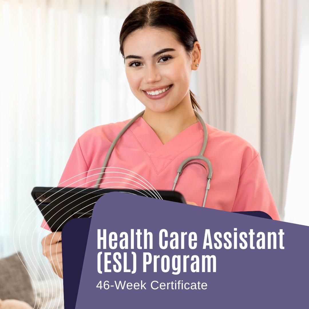 DiscCommCollege's tweet photo. Combining language development with healthcare training can support new opportunities 🌱 Health Care Assistant (ESL) Program builds both communication and practical care skills. See what this training experience can look like: https://t.co/m4dAhfGPP2 #ESL https://t.co/g3csdQtxVk