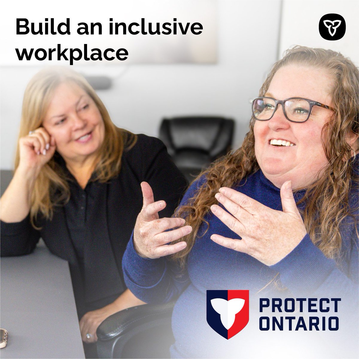 ONAccessibility's tweet photo. Accessible employment helps create inclusive workplaces for everyone. 
In Ontario, job seekers can request accommodations during the hiring process, and employers have a duty to remove barriers and support employees throughout their work life.

Learn more: https://t.co/O1Uwbw2kHH https://t.co/FWJpWCIFPY