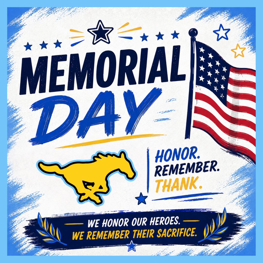 McAllenMemorial's tweet photo. 🩵🇺🇸 In honor of Memorial Day, there will be no school on Monday.🇺🇸 💛

Today, we pause to remember and honor the brave men and women who made the ultimate sacrifice for our country. ❤️💙

Thank you to all who have served.!
#WeAreMemorial https://t.co/zpom1iTiLb