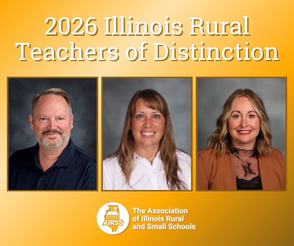AIRSSedu's tweet photo. In case you missed it: meet our 2026 Teachers of Distinction! 🎉 These three outstanding educators are the finalists for our Rural Teacher of the Year Award, which we will announce THIS FRIDAY! Learn more about our finalists here: https://t.co/k1zi6HXbEz https://t.co/NnPmc3O4k4