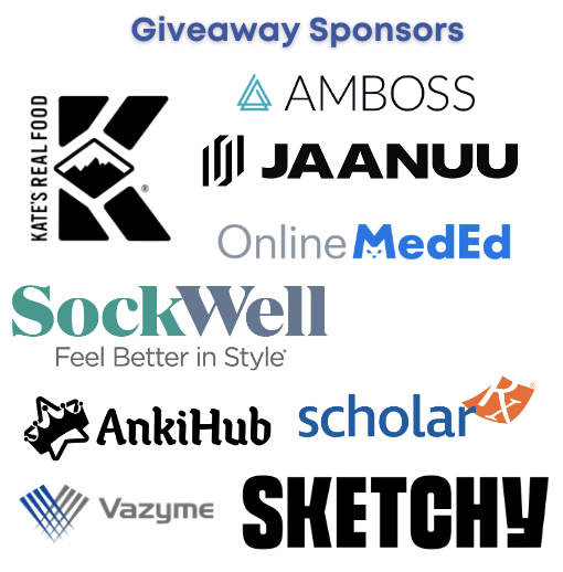 A_P_S_A's tweet photo. A BIG thank you to our Travel Award Sponsors and Giveaway Sponsors. We couldn't have done it without your help! We look forward to seeing you all again next April! #JointMeeting2026 #physicianscientists https://t.co/lPXuy0OjZB