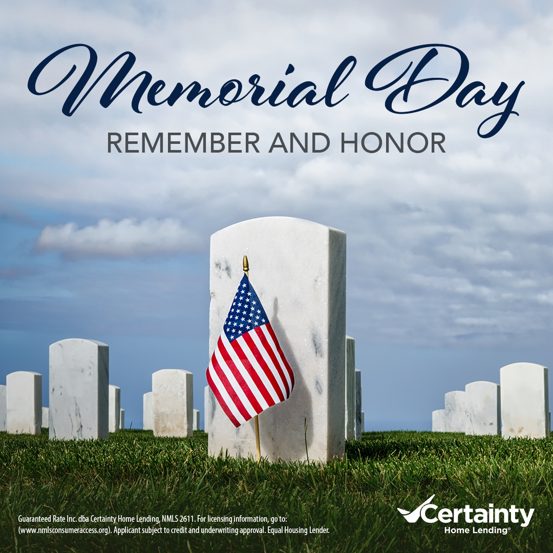 CertaintyLoans's tweet photo. Today, we remember and honor the brave men and women who gave their lives in service to our country. Their sacrifice secured freedoms that generations continue to enjoy, and their legacy reminds us of the true meaning of service, courage, and commitment.

#ClosingwithCertainty https://t.co/4CenSjDIyr
