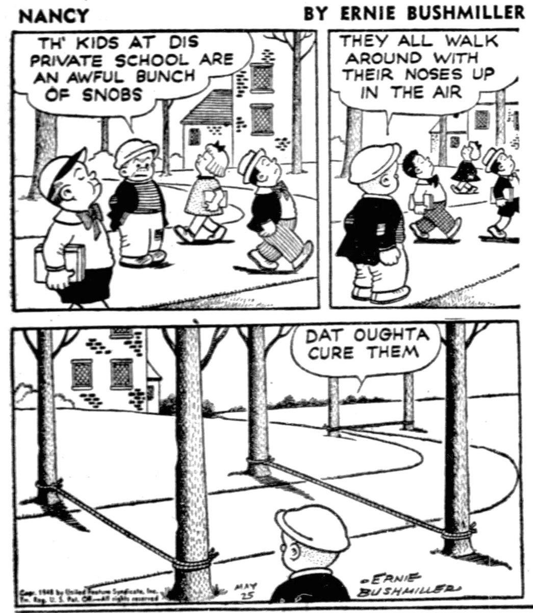 Nancy Comics by Ernie Bushmiller tweet media