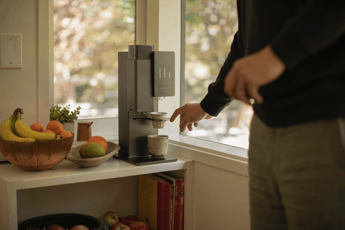 TaylerLM's tweet photo. Just tried the new smart coffee maker that brews exactly what your body needs based on today’s weather u0026 my sleep last night! Game-changing daily small win , https://t.co/rUqrdNH8SI