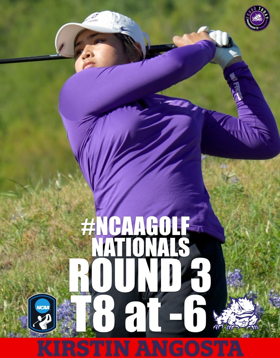 frogstoday's tweet photo. Final Round today within 4 shots of lead #NCAAgolf

Kirstin Angosta @TCUWomensGolf tees off at 12:42pm from No. 10, Omni La Costa Resort https://t.co/IoykjnVTUr