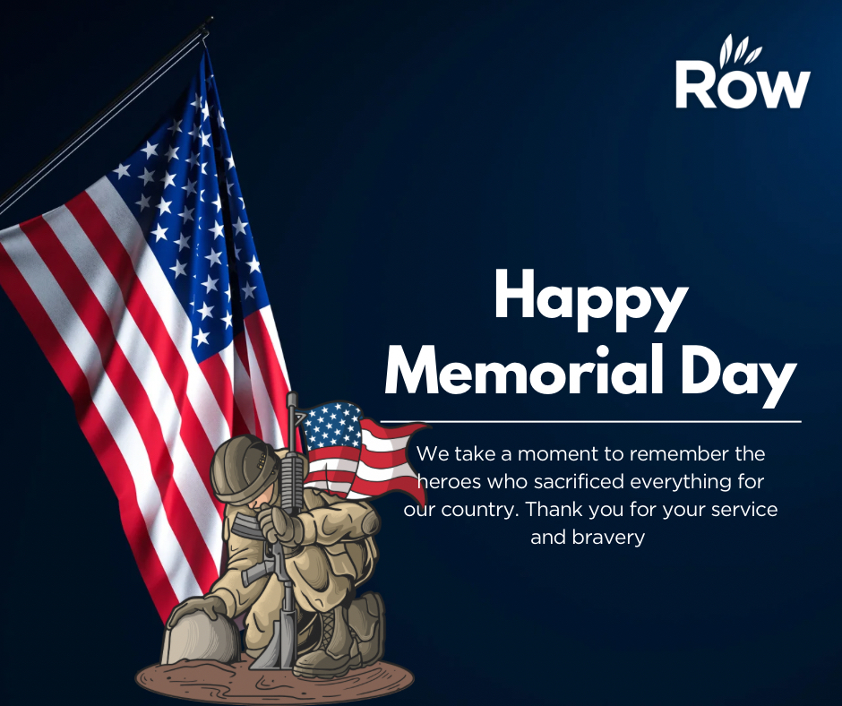 RowSolutions's tweet photo. 🇺🇸 Happy Memorial Day 🇺🇸

Today we remember and honor the brave men and women who gave their lives for our freedom. Wishing everyone a safe and meaningful holiday from all of us at Row Business Solution. ❤️ https://t.co/D17FmbyF9U