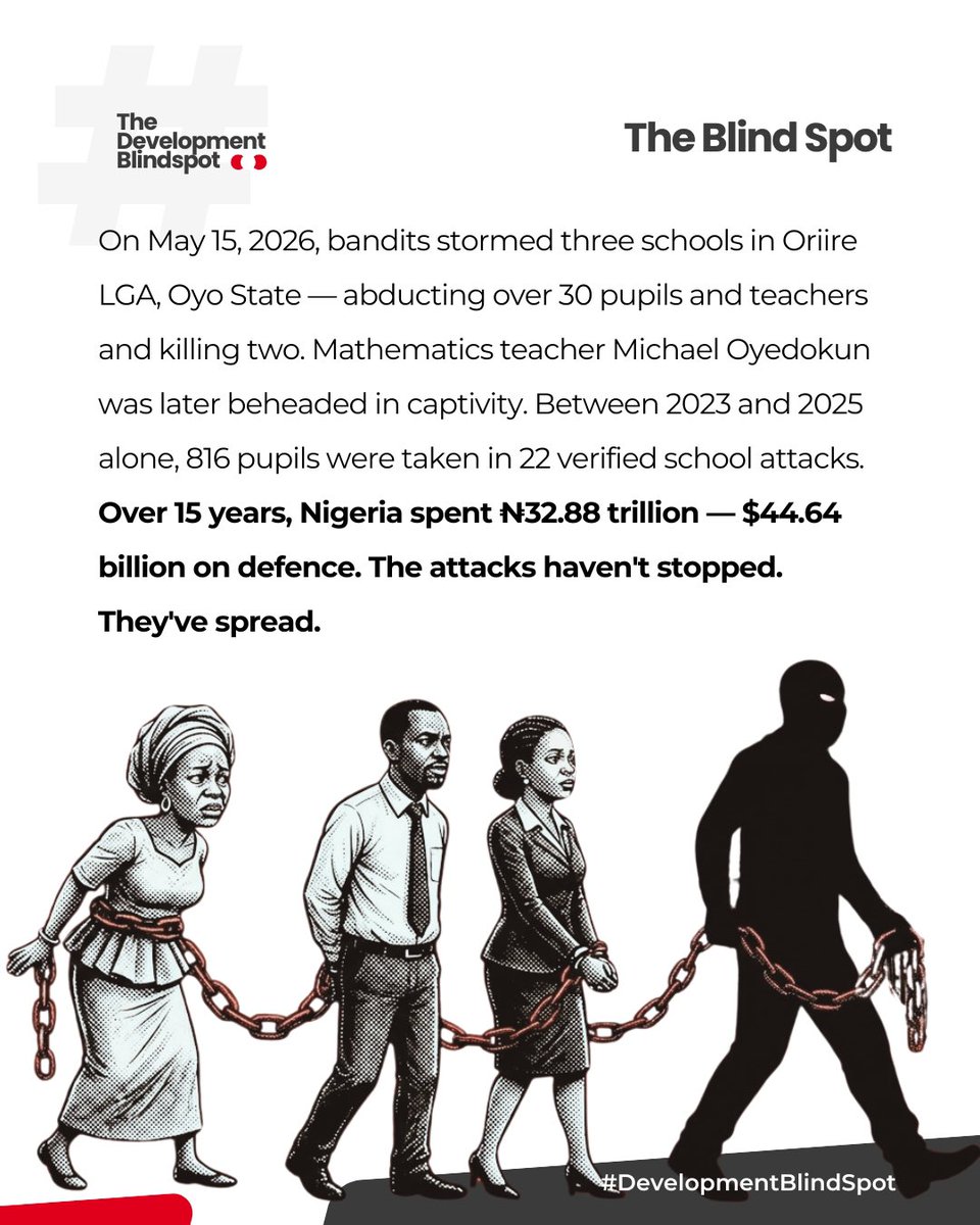 Connected_dev's tweet photo. This week on The Development Blindspot Series, we examine the money behind Nigeria’s security spending and what it is actually delivering. 

Schools are increasingly unsafe, even as budgets keep rising.

#TheDevelopmentBlindspot #SafeSchools #FollowTheMoney #Accountability #Nigeria