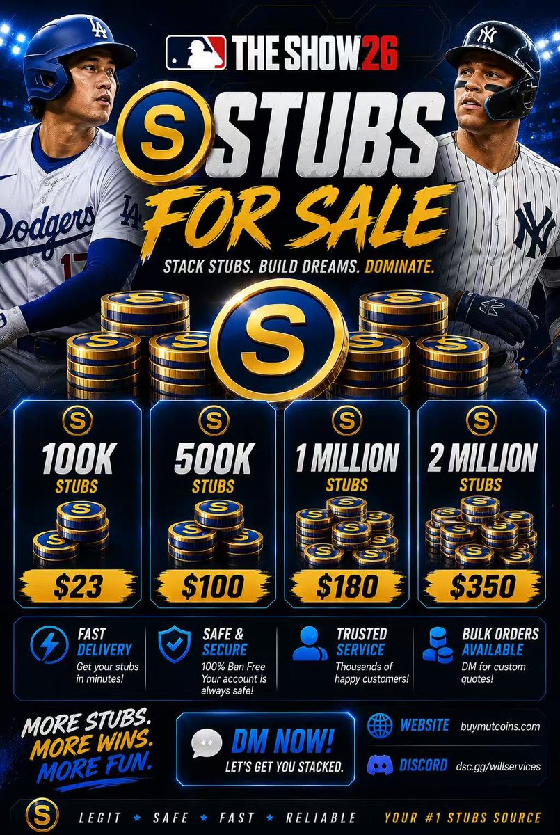 WillBotLobby's tweet photo. 🏆 MLBTS26 Premium Services Open

WS Push • Ranked 1000 • BR 10-0 • Team Affinity Grind

Legit grind only. No cheats. No boosts.

🌐 https://t.co/X7G0MYCjc1
💬 discord : https://t.co/Ndd31GojcP https://t.co/cqv7psvX2s