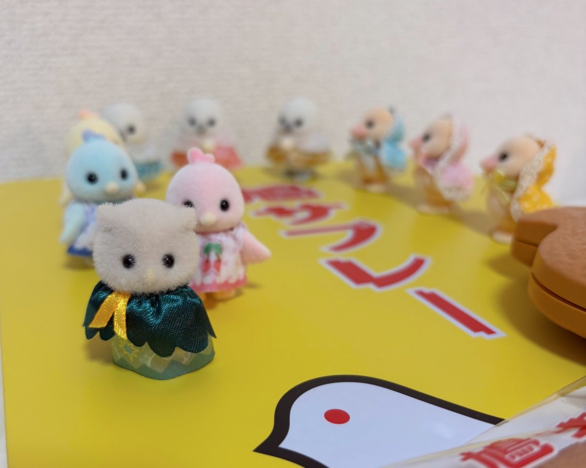 mai_128_'s tweet photo. 鳩サブレと鳩サブレミラーと鳥ちゃんズ🕊✨🪞*.ﾟ

#シルバニア #シルバニアファミリー #鳩サブレ https://t.co/QFnkb3H0Ty