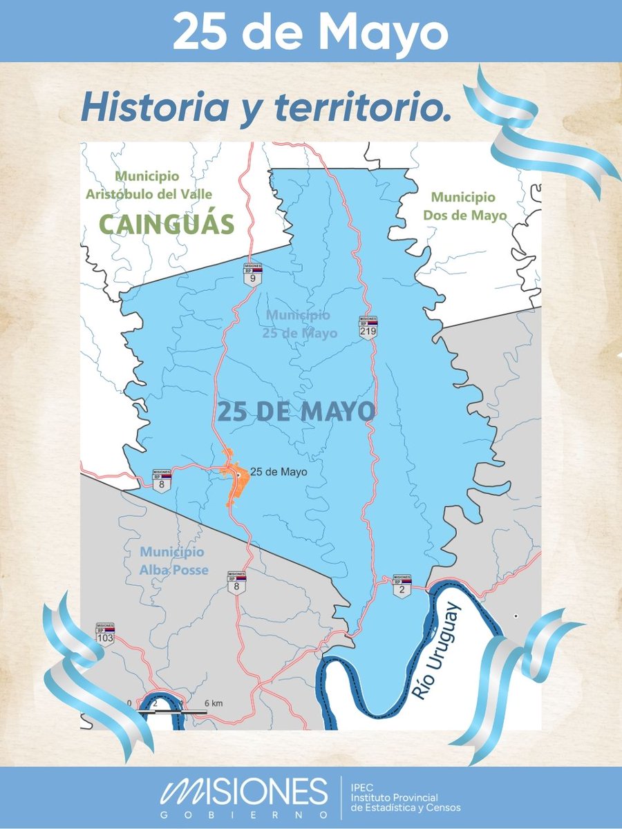 IPEC_Misiones's tweet photo. 🇦🇷 25 de Mayo

En Misiones, 25 de Mayo representa una comunidad con identidad, producción y cultura propia.

📊 Desde el IPEC trabajamos para visibilizar, a través de los datos, cada departamento y municipio de la provincia.

#25DeMayo #Misiones #DatosPúblicos #IPEC https://t.co/Xo5shDhzDn