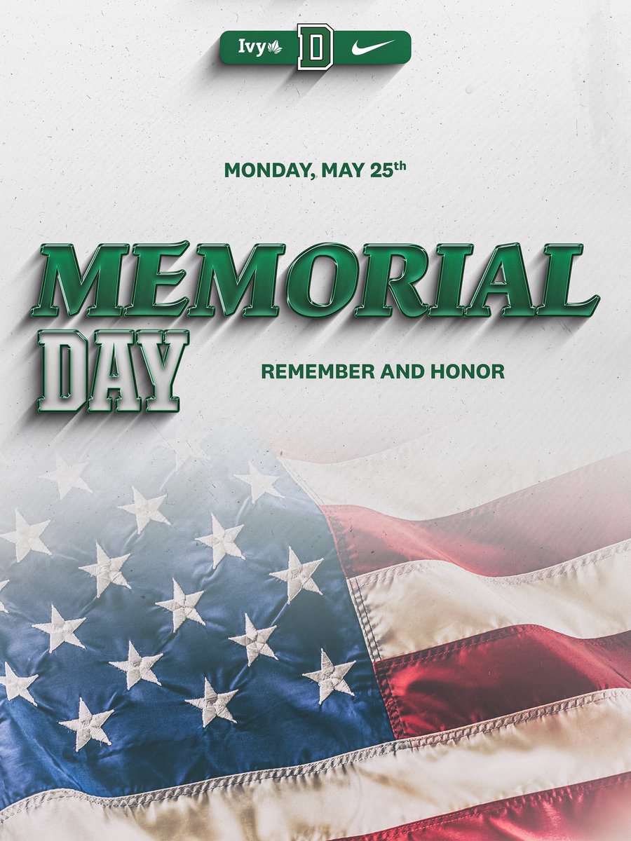 dartmouthsports's tweet photo. Today and everyday we remember and honor those who made the ultimate sacrifice defending our country https://t.co/kPqND94uNK