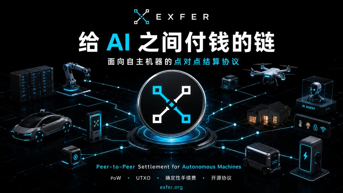 LiliaTreseder's tweet photo. 最近刷到 #EXFER 觉得有点意思，专门做“给AI之间付钱的链”。简单来说，它把传统公链“菜市场喊价”的Gas费乱象，变成了像7-11一样“明码标价”的确定性结算。机器不能靠猜手续费干活，拒绝被背刺！ 🎁 领空投：https://t.co/JVIWsD01gZ 🔗 官网：https://t.co/iDf3RZ9Fbi
#空投 #Web3 #AI #EXFER https://t.co/42yrK39C51