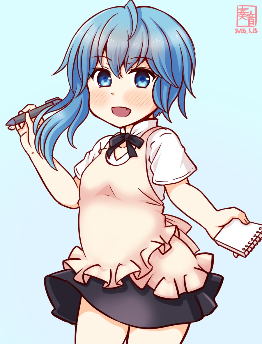 「そっかぁ、注文だね?
 持ってきたげるよ! 待ってて♪」

#艦これ版真剣お絵描き60分一本勝負_20260525
#水無月 