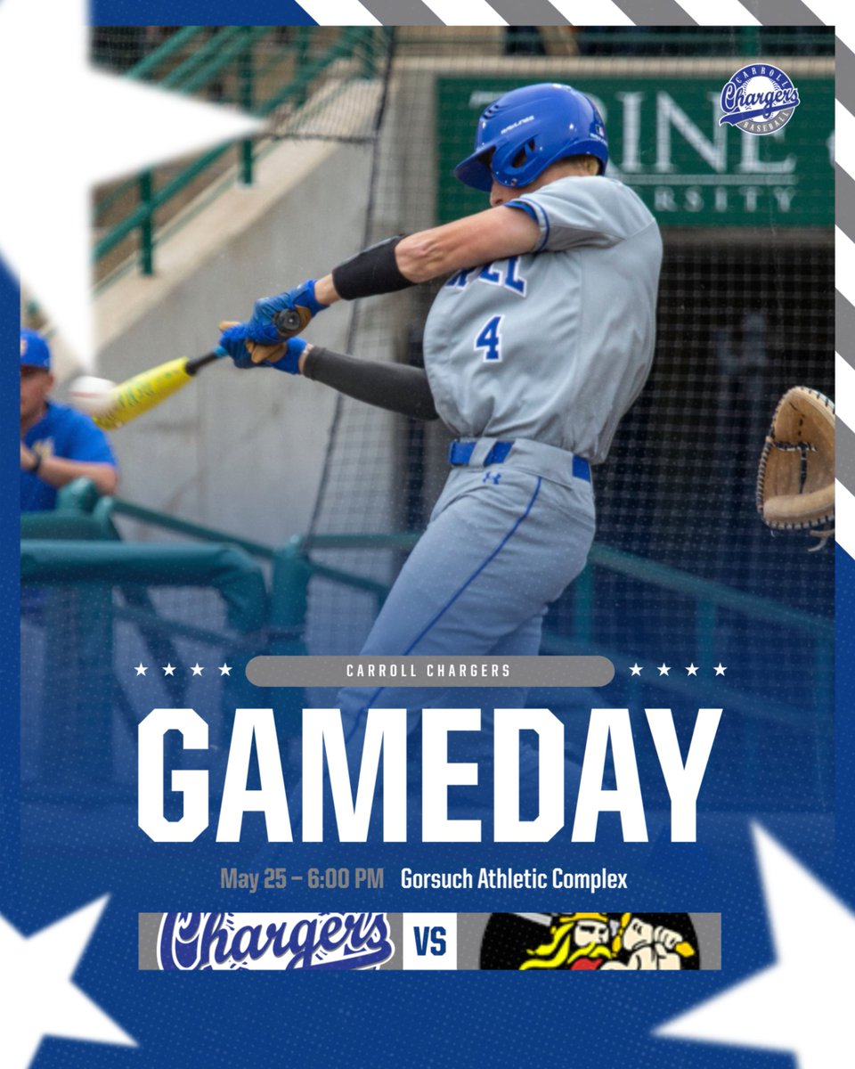CarrollBaseball's tweet photo. 🚨 GAME DAY 🚨
🆚 Huntington North Vikings
📍Gorsuch Athletic Complex
⌚ 7:00 pm
📺 https://t.co/MEligMaFUg
Weather: 78 ☁️

#WeAreCarroll |#ChargingOnToVictory |
#HereComeTheChargers | #GoChargers |
#MUDITA | #LET #chaos https://t.co/MglvI5iJci