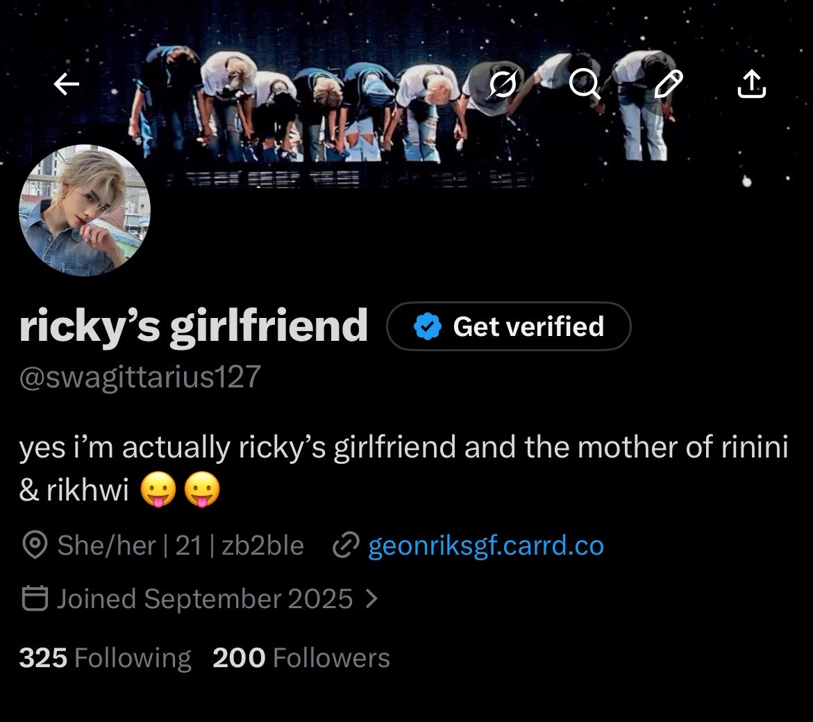 ricky’s girlfriend tweet media