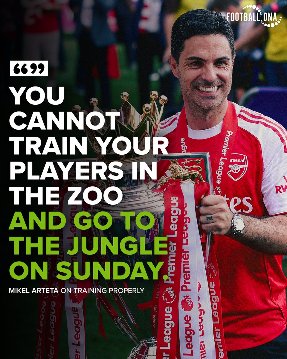 footballdna_'s tweet photo. Mikel Arteta's training sessions match real games, and that's part of why he's a Premier League winning manager 👀 https://t.co/T4UjUZW1Qf