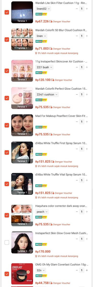 abcdfashp's tweet photo. d'alba first spray serum/vital serum 100ml 150k stok 1 pcs aja abisin yu
wardah cushion light+ lite shade 02, 04 60an
moisturizer glad2glow b5 panthenol/niacin 30ml 30an
cushion glad2glow
splitpay bsa
mau liat toko klik link  co
https://t.co/6vWUuVR3TQ
https://t.co/5PyvrMRqGm https://t.co/7tTdsInCVL
