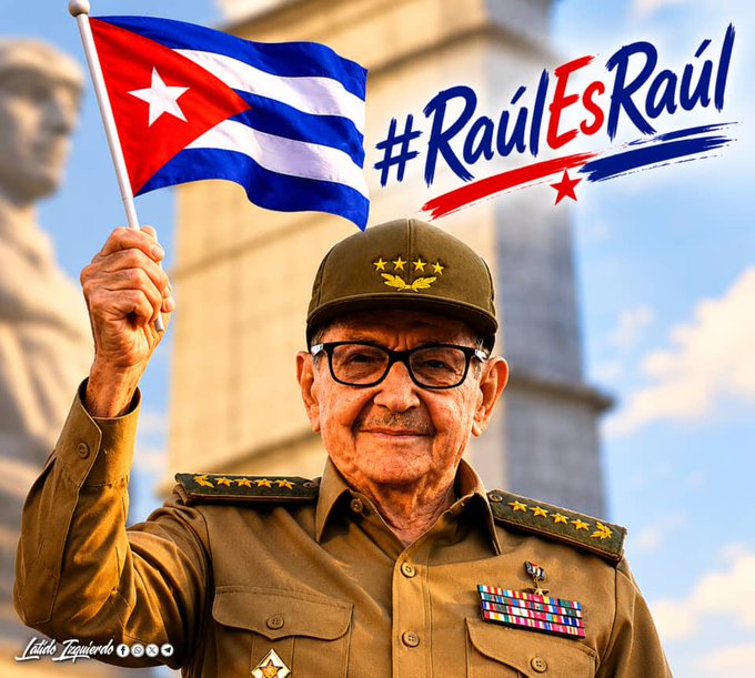 dptinformaso's tweet photo. Honrar su ejemplo es no rendirse nunca, es entender que la Patria no se negocia ni se vende. Por eso, desde la fidelidad a nuestros principios, seguimos: con la mirada en el pueblo, el fusil en el alma y la certeza de que siempre se podrá.  ✊ #RaúlEsRaúl https://t.co/dXeKuTUu3S
