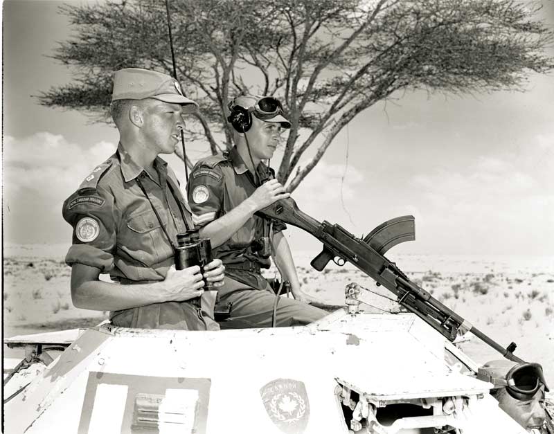 RoyalCdnLegion's tweet photo. Today marks 78 years of UN Peacekeeping.

Canada played a vital role in the establishment of UN peacekeeping, and more than 125,000 Canadians have served in UN peace operations. Not surprisingly, Canadians consider peacekeeping part of the country’s identity.

To read more, visit: https://t.co/nFzX4HlEmz

Photo: Canadian peacekeepers on patrol with the United Nations Emergency Force in Egypt in 1962.[Courtesy DND]

Photo credit: Legion Magazine