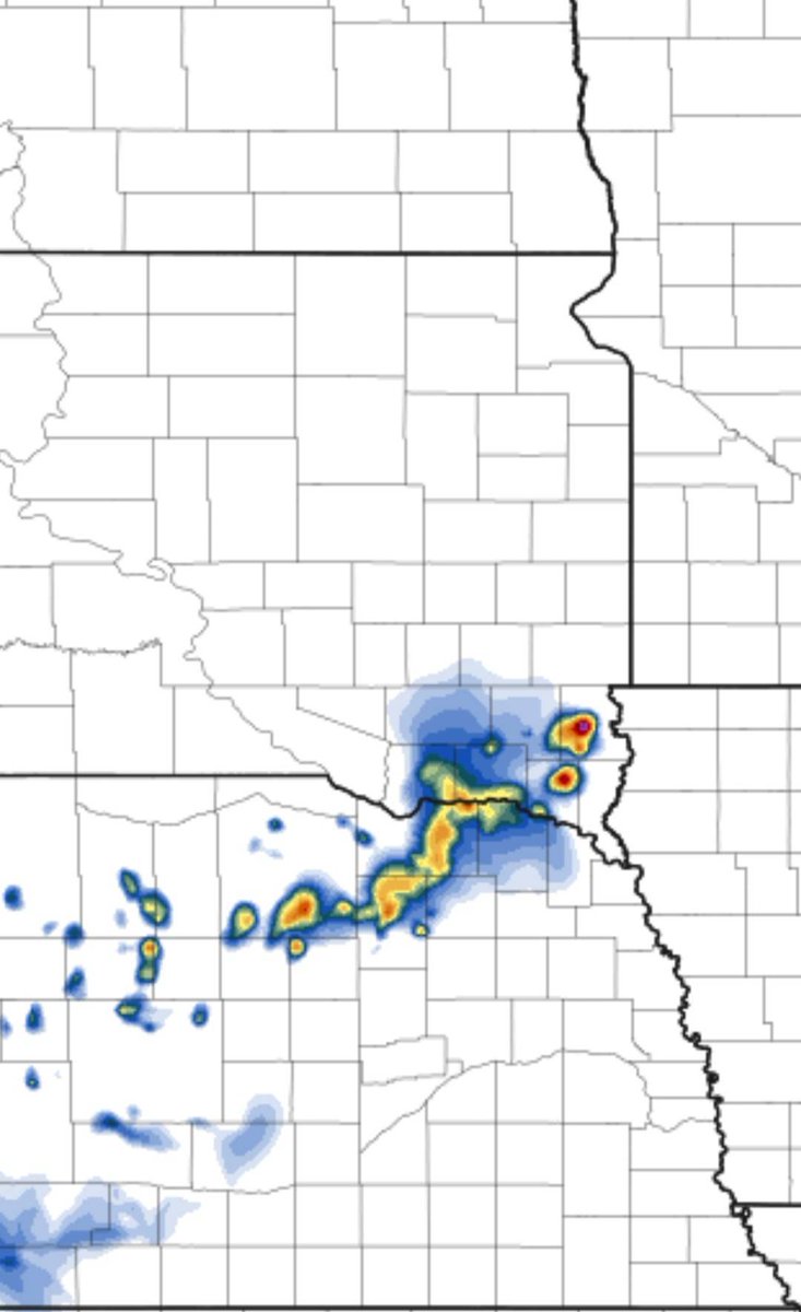 TeaStormChaser's tweet photo. ⚠️ Another round of severe weather (area in green), is possible later today into the nighttime hours. We are tracking storms expected to develop across Nebraska between 5–6 PM, then push northeast toward the Sioux Falls area around 10 PM.

The primary threats with these storms will be heavy rainfall, hail, and strong winds. At this time, there is no tornado risk outlook with this system.

As storms begin to develop and warnings start to be issued, remember — Tea Storm Chasers will be here tracking it every step of the way to help keep you informed and weather aware. Stay tuned and keep those notifications turned on! ⛈️🌩️

#TeaStormChasers #SDwx #WeatherAware