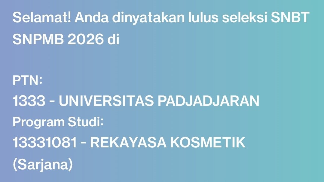 nay :-) '26 || rekos unpad '26 tweet media