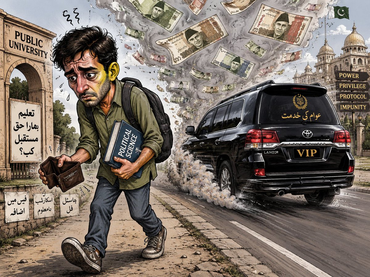 _aslam_nur's tweet photo. Citizens sacrifice meals, healthcare, and education to survive inflation, while luxury convoys continue wasting crores from taxpayer money. 
#PakistanNaujawanParty #SavePetrol #VIPProtocol #TaxPayersMoney https://t.co/NfutbCA0JJ