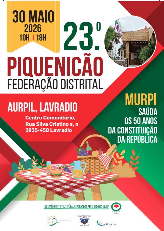 JFAmora's tweet photo. 30 maio 2026, 10:00 : 23º Piquenicão Distrital MURPI https://t.co/a0IUbhIcMI https://t.co/8P91zdo41t