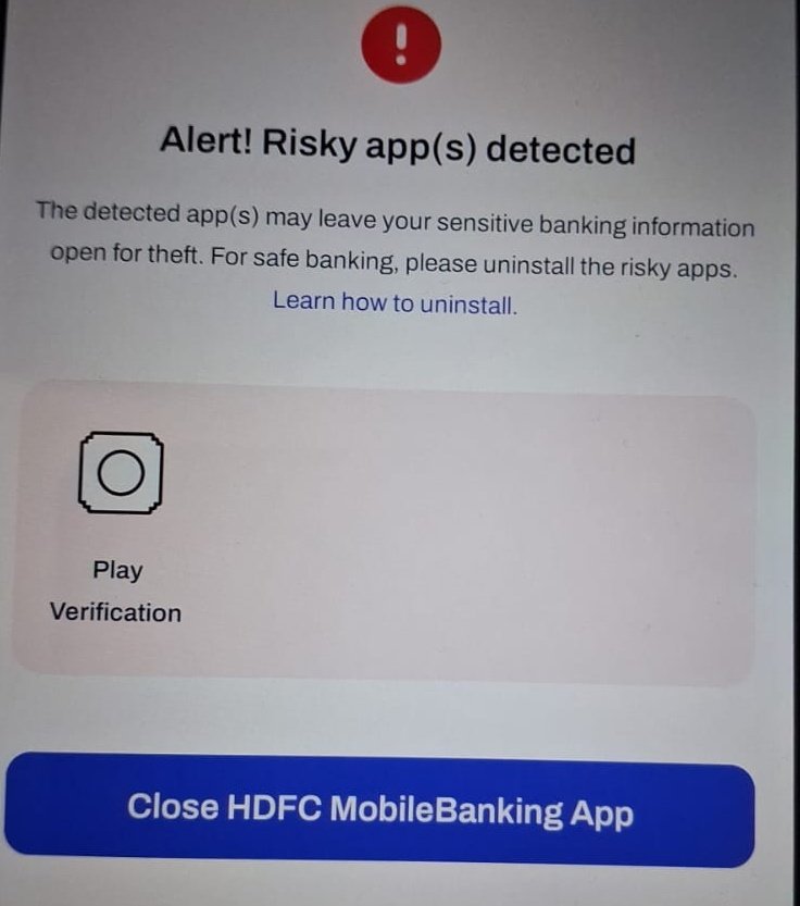 IErmirza's tweet photo. @HDFC_Bank @HDFCBank_Cares 
Kindly resolve this issue @GooglePlay https://t.co/35eG2rZaFs