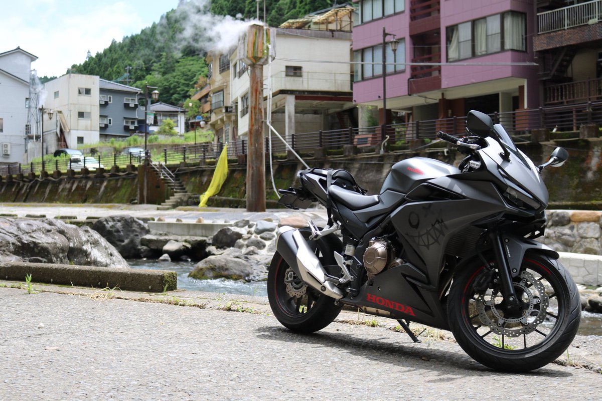 shink4_'s tweet photo. ひがえり杖立温泉よかった。
#cbr400r
#ソロツー
#熊本
#杖立温泉 https://t.co/nwaiVxPNfq