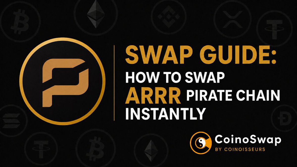 CoinoSwap's tweet photo. 🏴‍☠️ Want to swap Pirate Chain $ARRR without creating an account?

With CoinoSwap, you can compare rates from trusted exchange partners and swap ARRR directly to your own wallet.

No login. No account. Just swap.

Read our ARRR swap guide 👇
https://t.co/N5ynpa18aX

#PirateChain https://t.co/pNCpRYEmCB