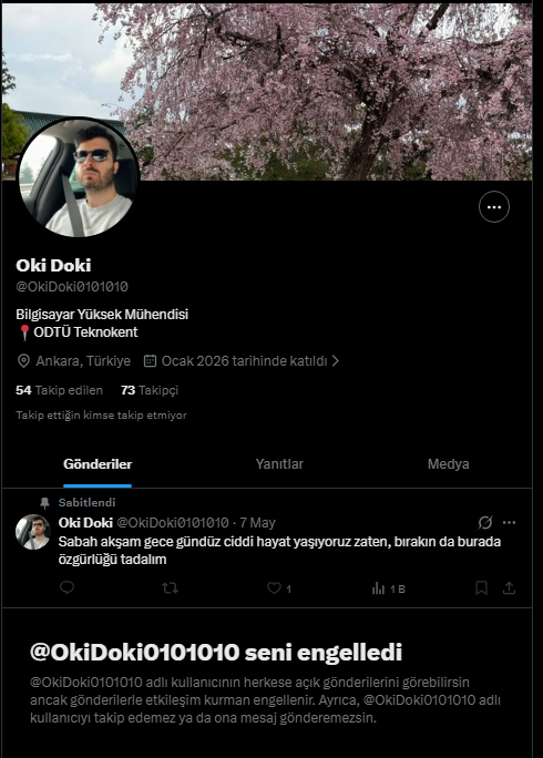 damlaco_'s tweet photo. @ellesartv @OkiDoki0101010 @ajansmuhbir1923 Yani benim için de bir varsayım yapıp engellemiş. Kadının yaşını bilmez etmez. Benim ailemle sorunum varmış. Sana da kadın demişim kusura bakma profiline bakmamıştım :D https://t.co/snJ6oBUzz2