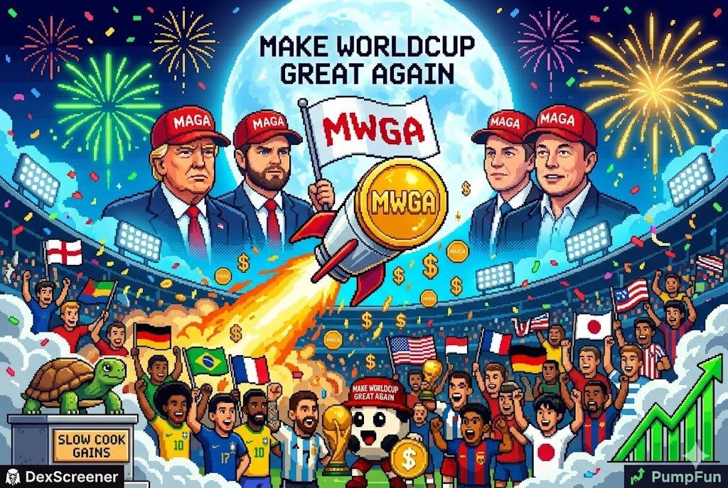 MWGA_solx's tweet photo. 🚨 $MWGA HAS BONDED! 🔥⚽️  

We are now the **OFFICIAL White House & Trump World Cup 2026 Team** on Solana!  

Trump Task Force + MWGA = Making World Cup Great Again for real!  

Next stop: Raydium & MetLife Stadium vibes 🏆  

**MAKE WORLDCUP GREAT AGAIN** 🧢🇺🇸  

CA: `CXMwS53RxSXnQr9hmrn5rY9RjEyWefkGzucsTe1qpump`

#MWGA #Trump #WorldCup2026 #Bonded #Solana #PumpFun @PumpfunEco