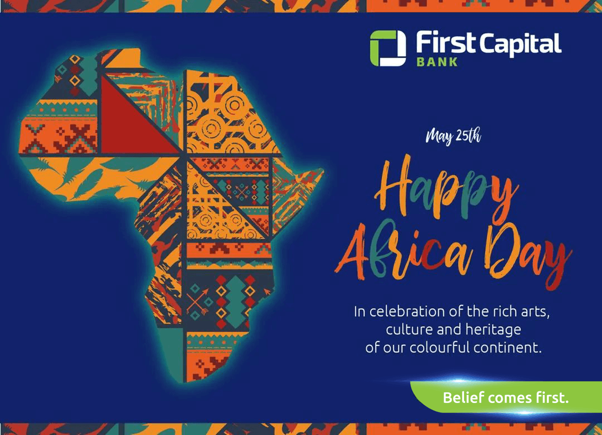 FirstCapital_Mw's tweet photo. From the warmth of our people to the richness of our culture there is something special about Africa.

Happy Africa Day to a continent full of strength, colour and spirit. 

#AfricanDay
#FCB https://t.co/DyFQeTXyJV
