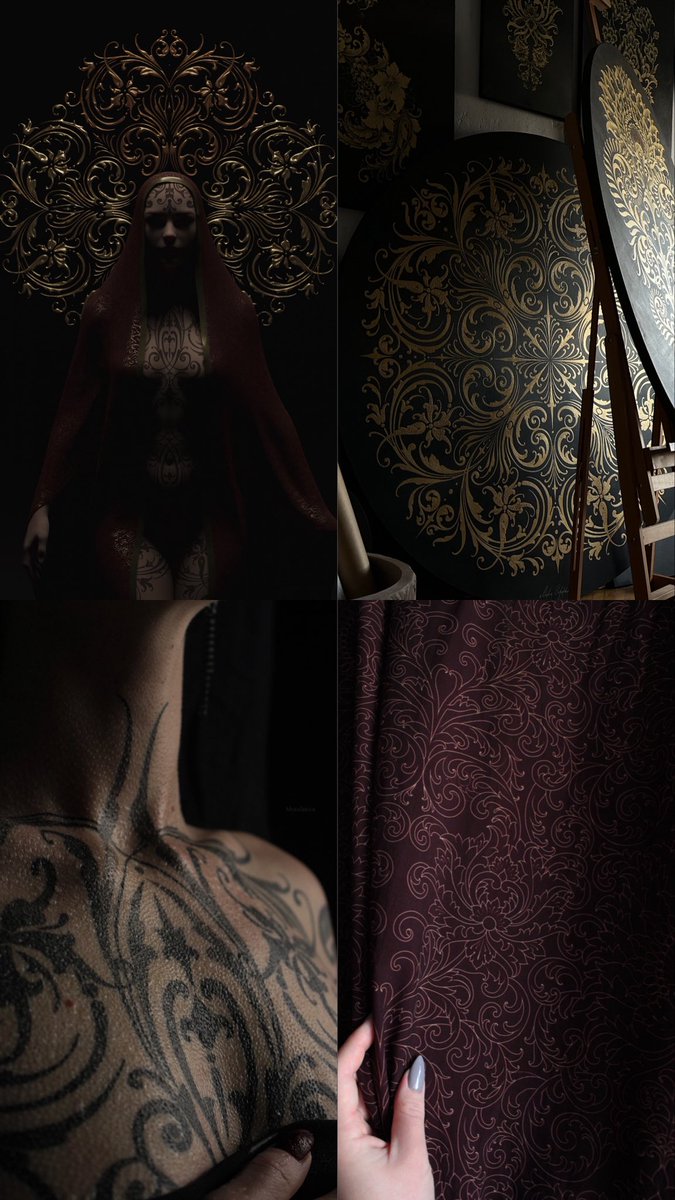 MariaSerduk's tweet photo. The last stages of the preparation of the NFT project, which combines my three areas: tattooing, fabrics and painting. The work will participate in several exhibitions in the Digital Art section.
Co-authorship with talented 3d artist Igor Serduk https://t.co/nXQayFEPts